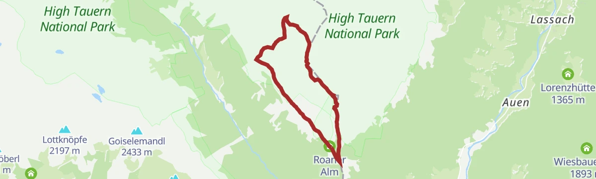 Route map: Schwarzkofelsee Rundwanderung
